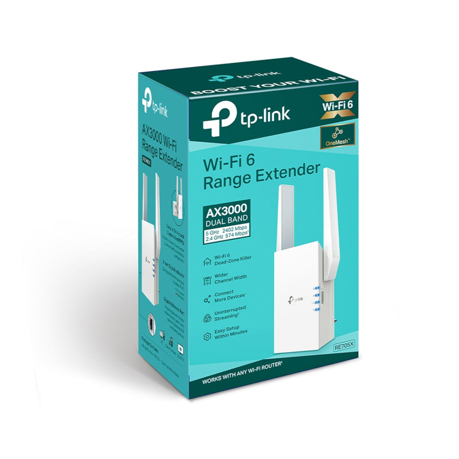Range Extender Wifi 6 Tp-Link AX3000 2402Mbps RE705X