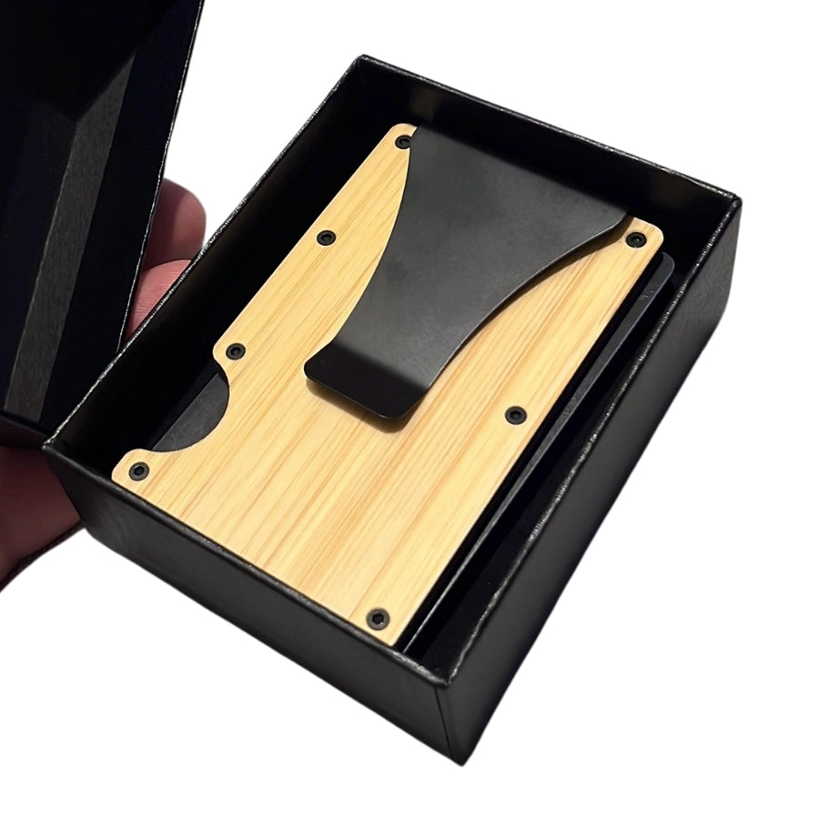 Billetera Tarjetero De Madera