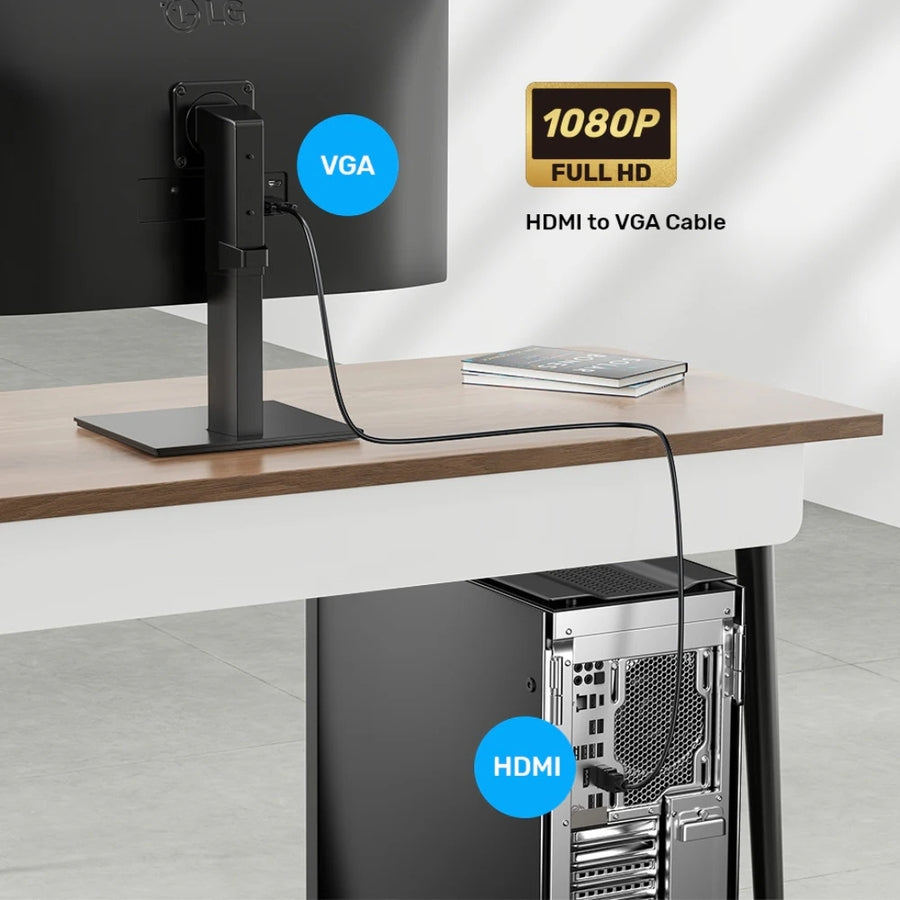 Cable Unitek HDMI a VGA V1185A01 2mts