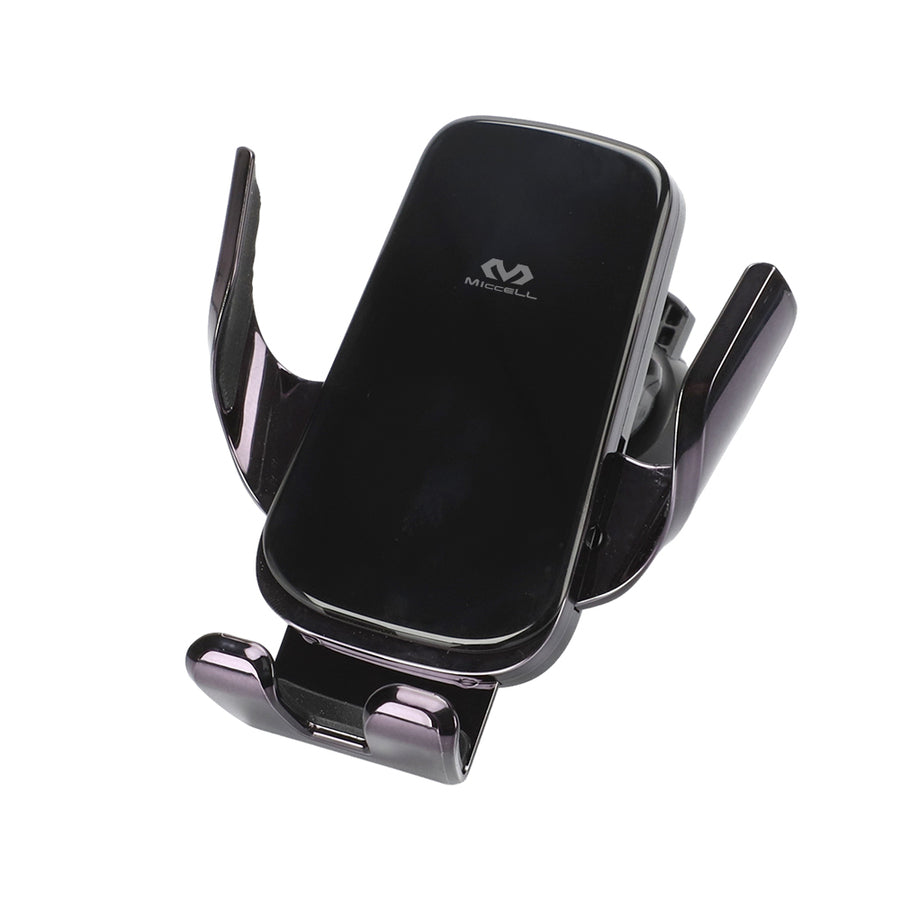 Soporte para auto Miccell con carga inalámbrica y agarre pin