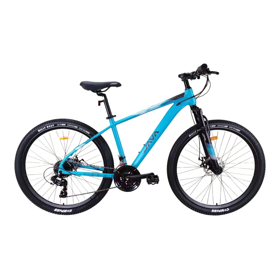 Bicicleta Java Varco MTB Shimano 21V Rodado 29 Celeste Mate