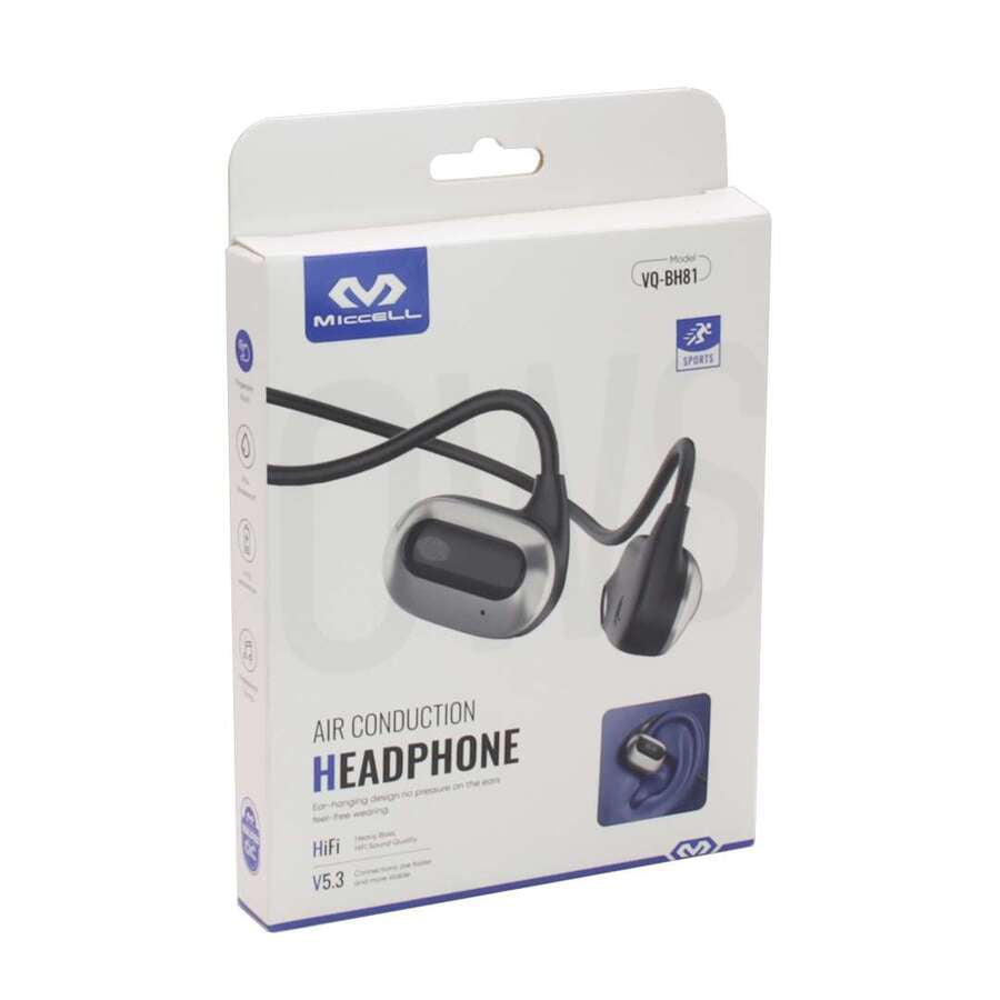 Auricular Miccell Inalámbrico BT VQ-BH81 Sports Negro