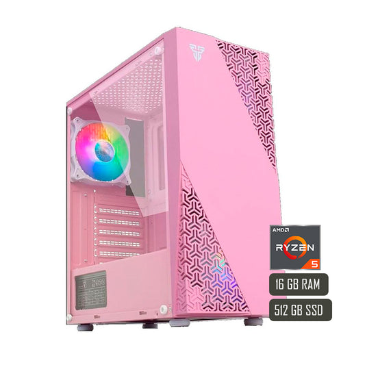 PC Gamer Ryzen 5 5600G 16GB 512GB Rosada