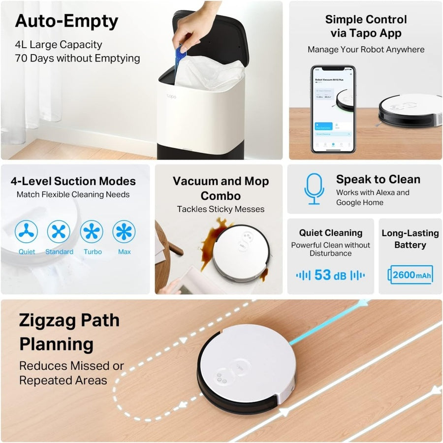 Aspirador y Trapeador Robot TP-LINK RV10