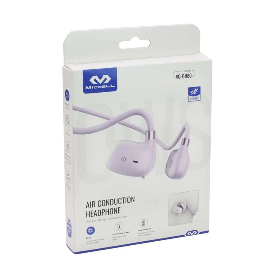 Auricular Miccell Inalámbrico BT VQ-BH80 Sports Verde