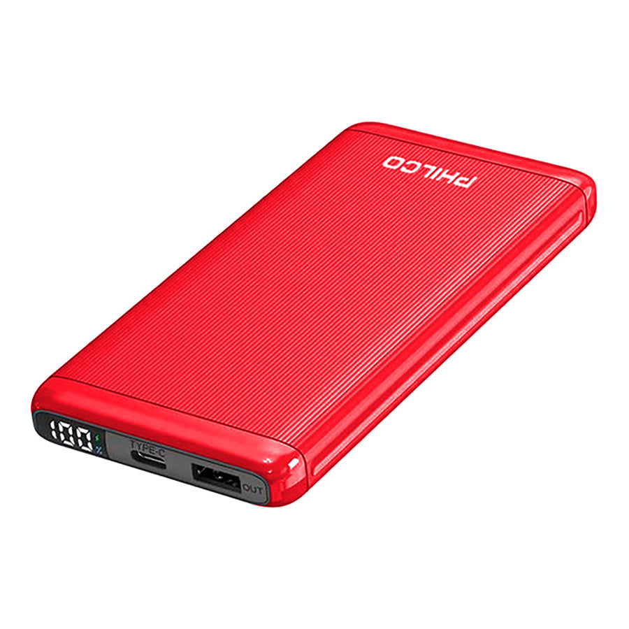 Power Bank Philco Led 10000MHA Rojo