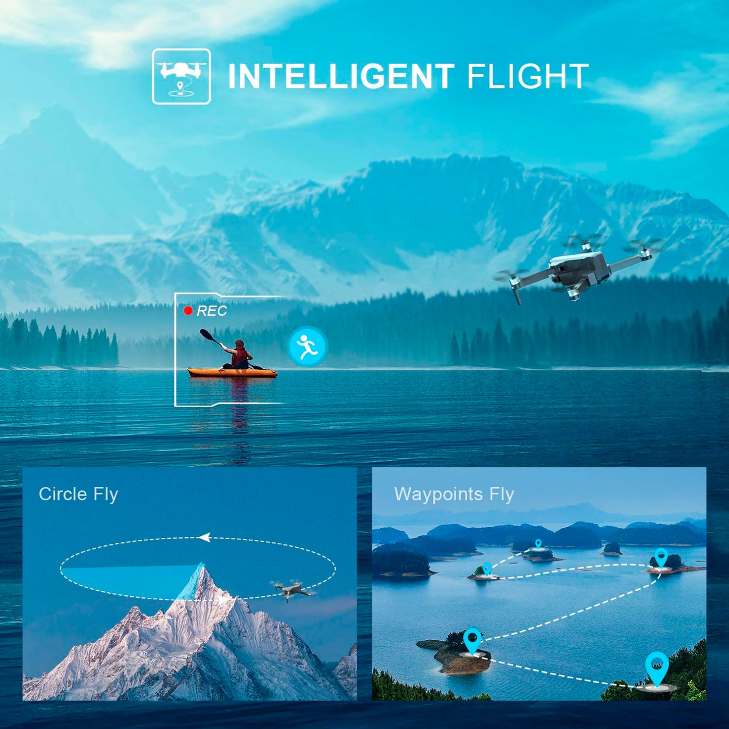 Drone Holy Stone De22 Gps 4k 25min 1500m