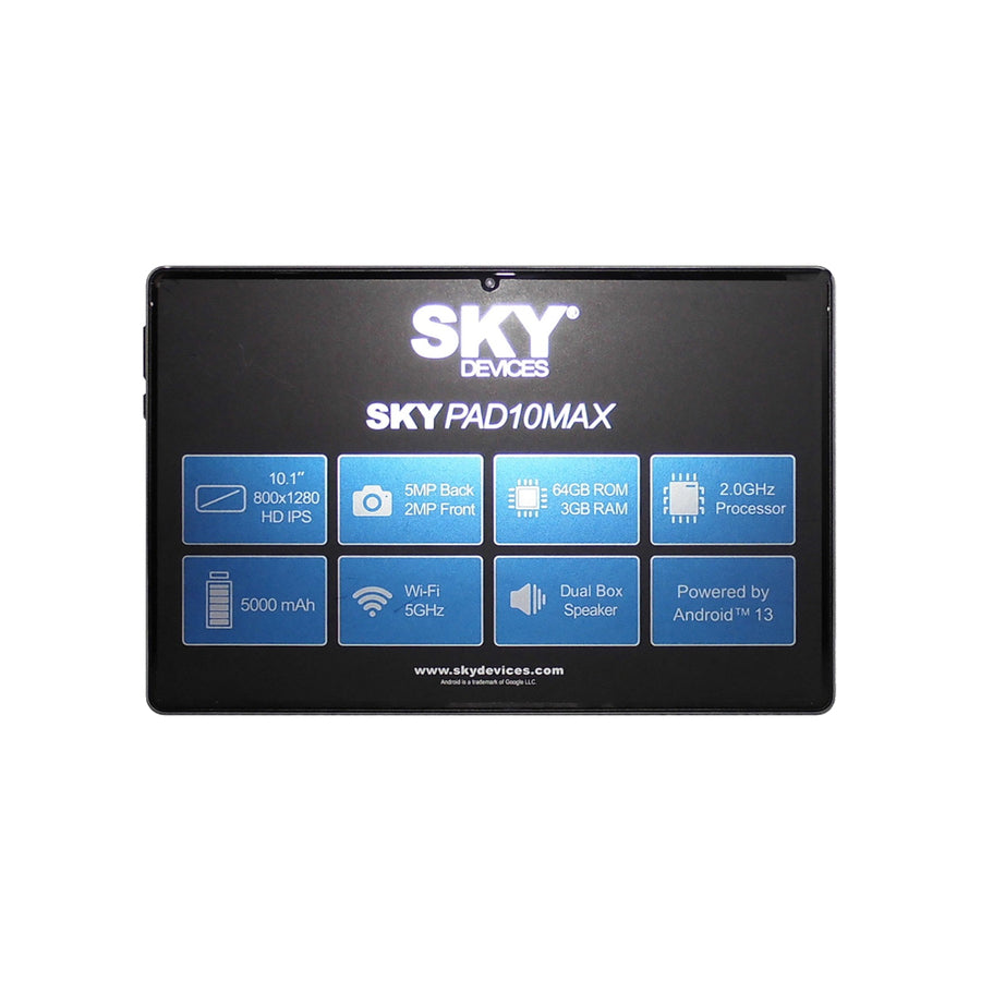 Tablet Sky Pad10 Max 10,1'' 4G LTE 3GB 64GB Negra