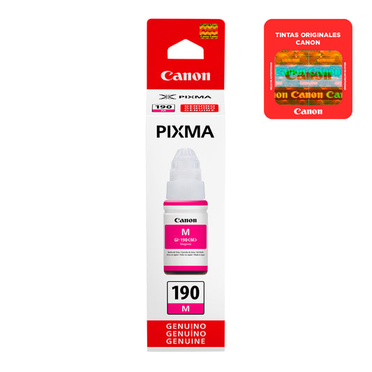 Botella De Tinta Canon Magenta GI-190 M 70ml