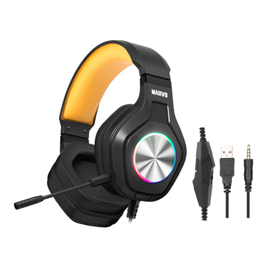 Auriculares Gaming Cableados Marvo Pulz 80 RGB