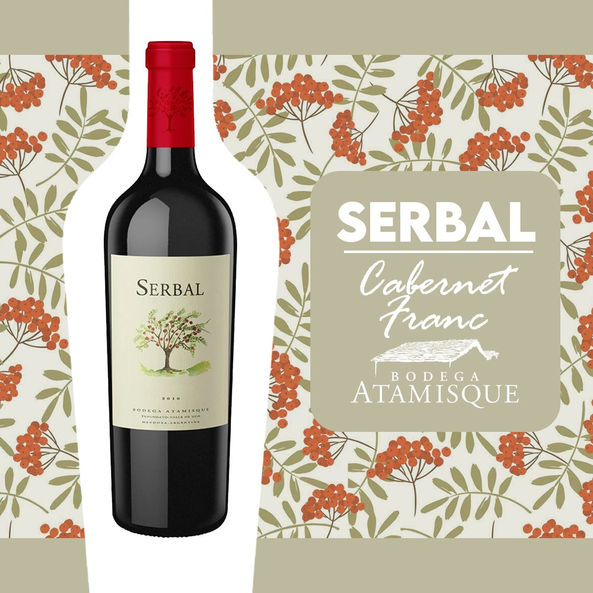Vino Serbal Atamisque Cabernet Franc 750cc
