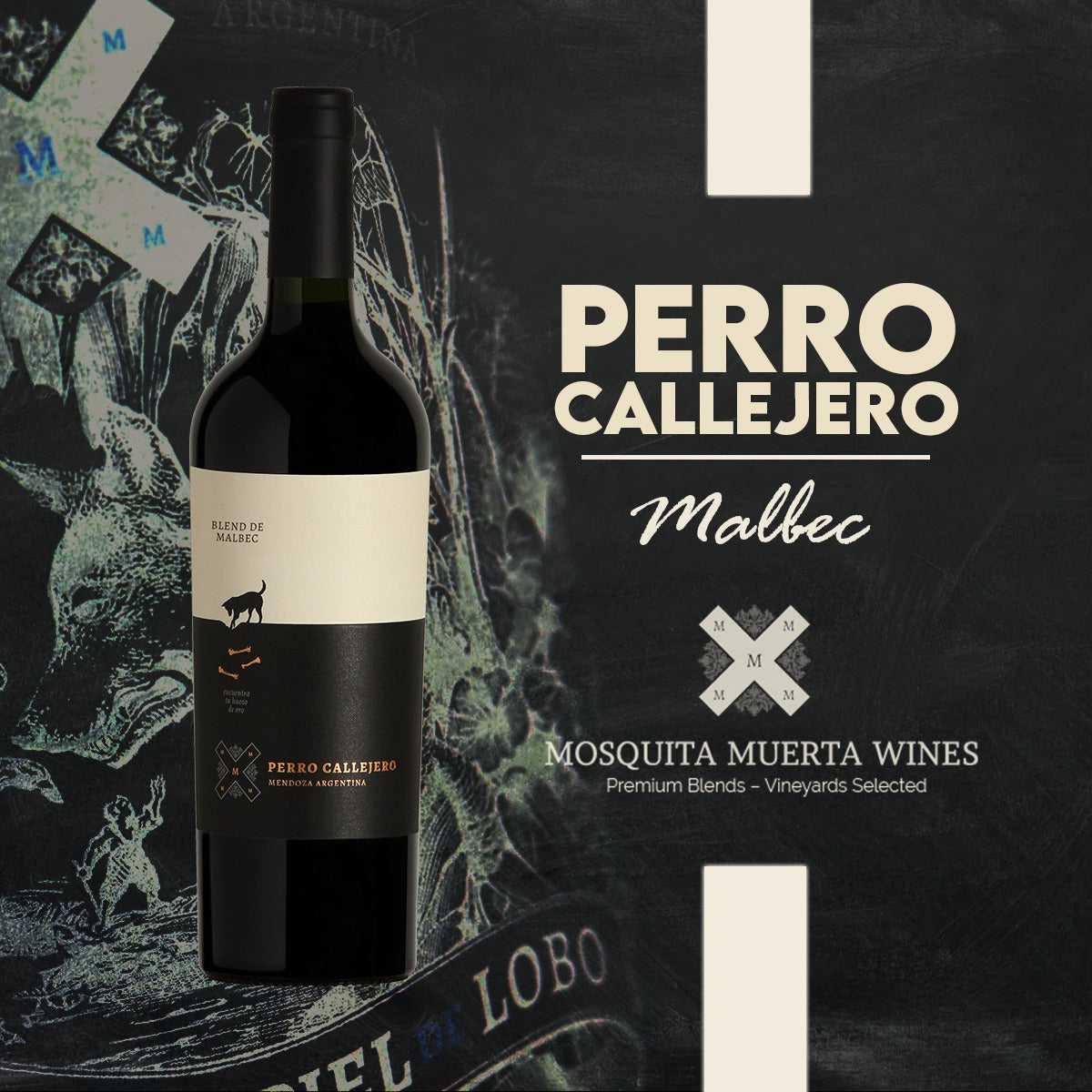 Vino Perro Callejero Malbec 750cc