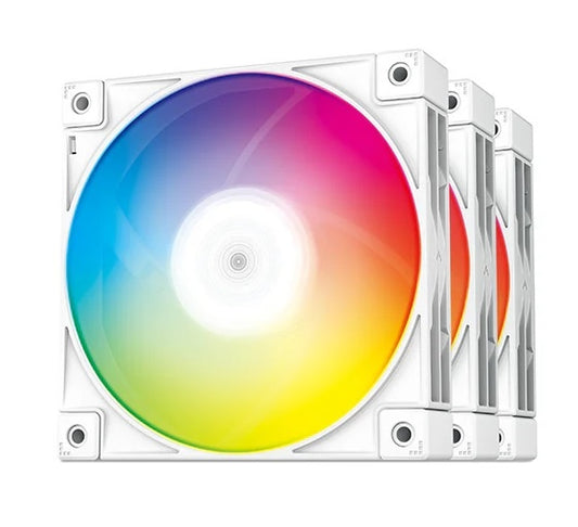 Fan Cooler Deepcool FC120 ARGB Blanco 3 en 1