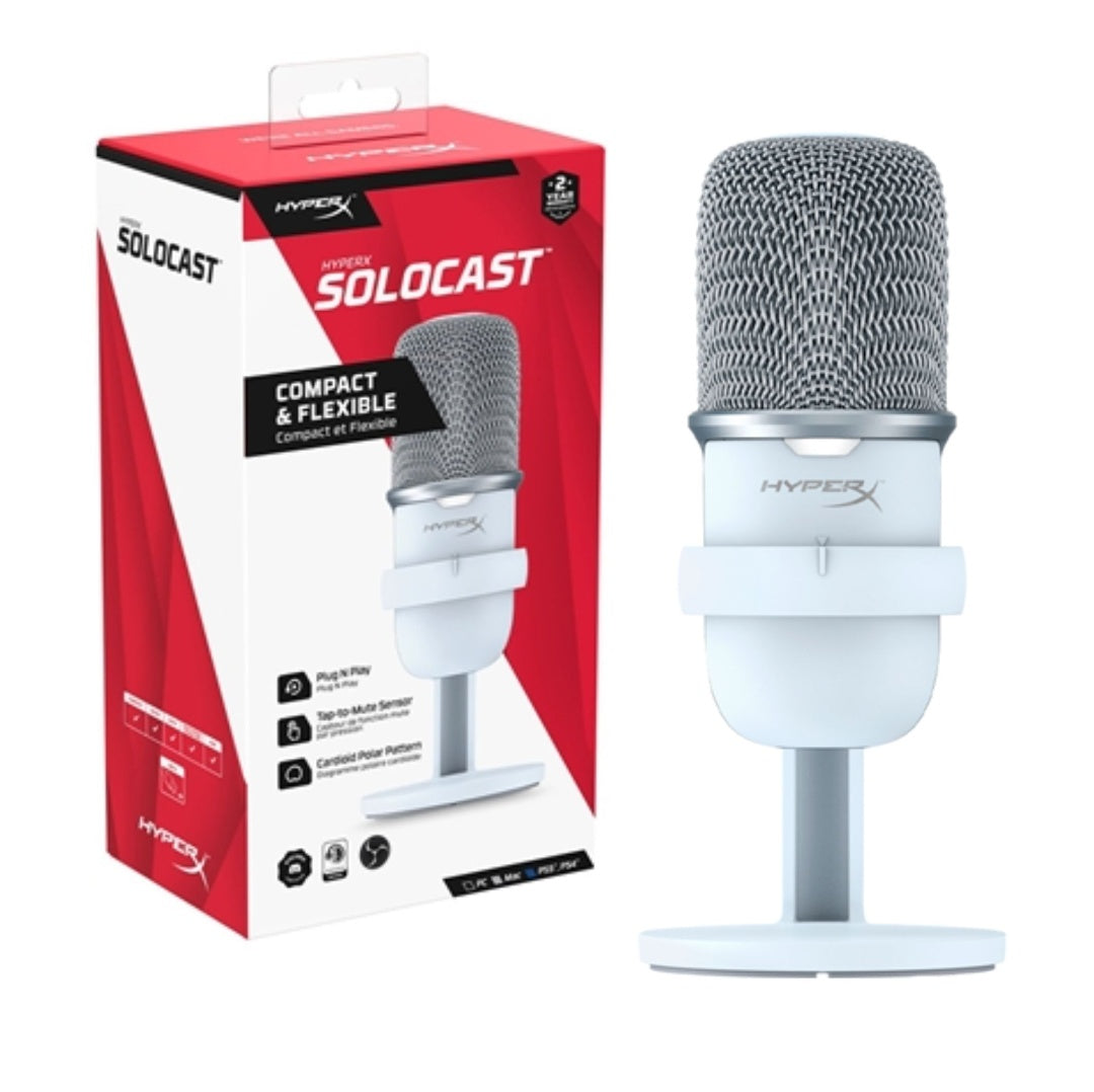 Microfono HyperX Solocast USB blanco