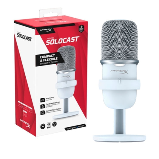 Microfono HyperX Solocast USB blanco