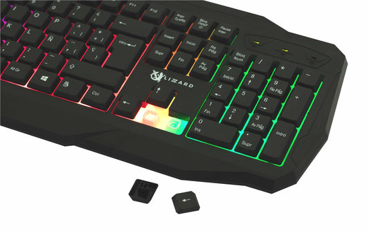 Teclado X-Lizzard gamer RGB en español usb