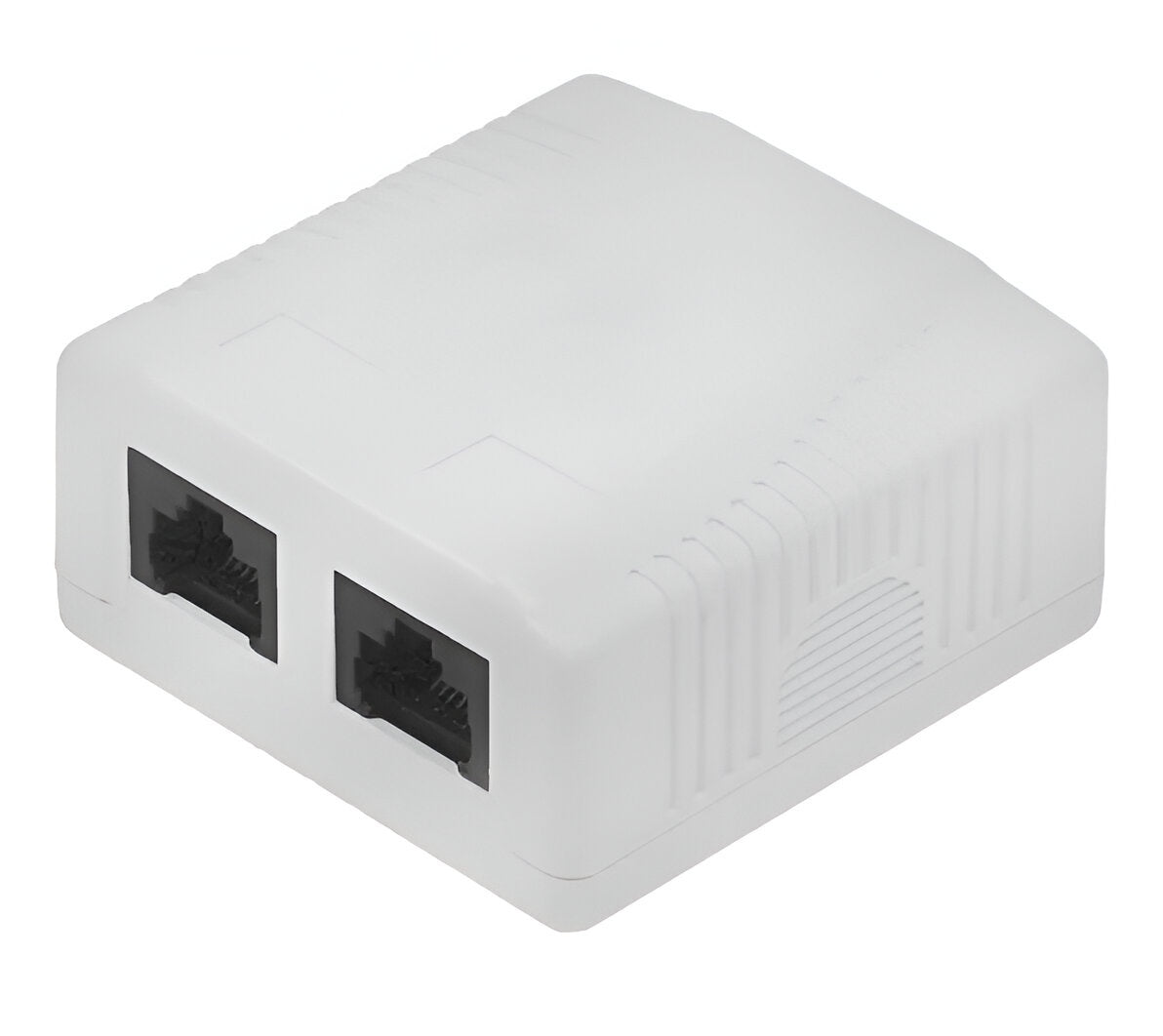 Caja de pared NRG+ RJ-45 2 puertos CAT5E