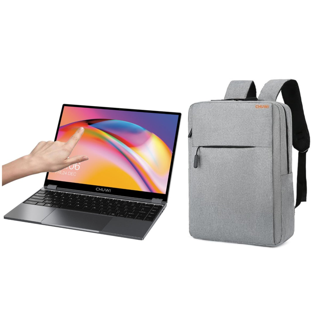 Notebook Convertible Chuwi Quadcore + Mochila gris