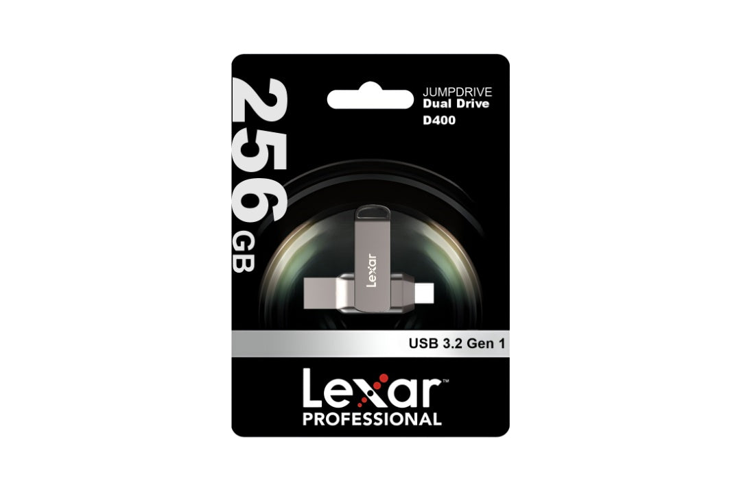 Pendrive Lexar 256GB JumpDrive Dual Drive D400 USB 3.2