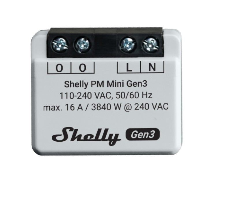Rele Shelly Mini PM GEN3 Wi-fi