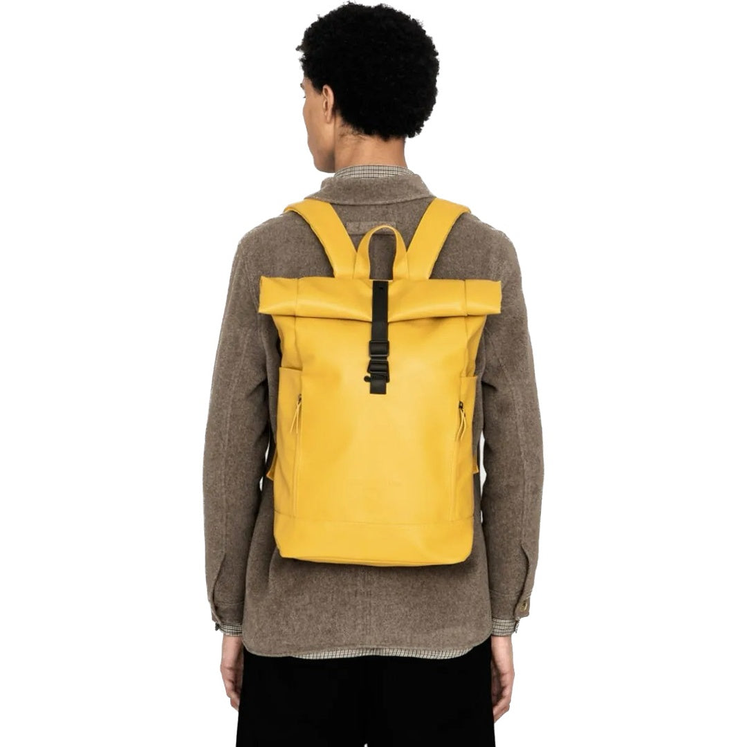 Mochila Gaston Luga Rullen Mostaza/Negro