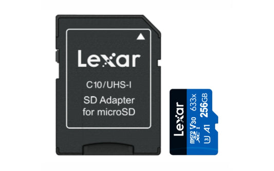Memoria microSDXC Lexar 256GB 633x UHS-I Blue Series