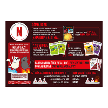 Juego De Mesa Exploding Kittens El Bien Contra El Mal +7