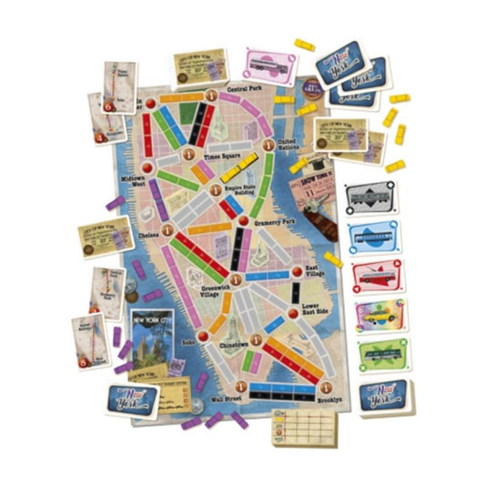 Juego de Mesa Asmodee Aventureros Al Tren New York +8