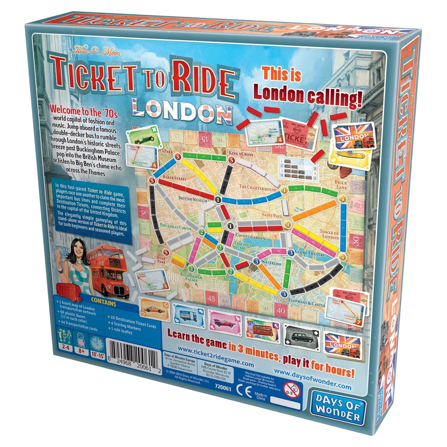 Juego de Mesa Asmodee Ticket To Ride Londres +8