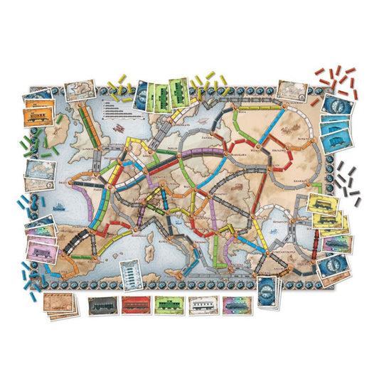 Juego de Mesa Asmodee Aventureros Al Tren Europa +8