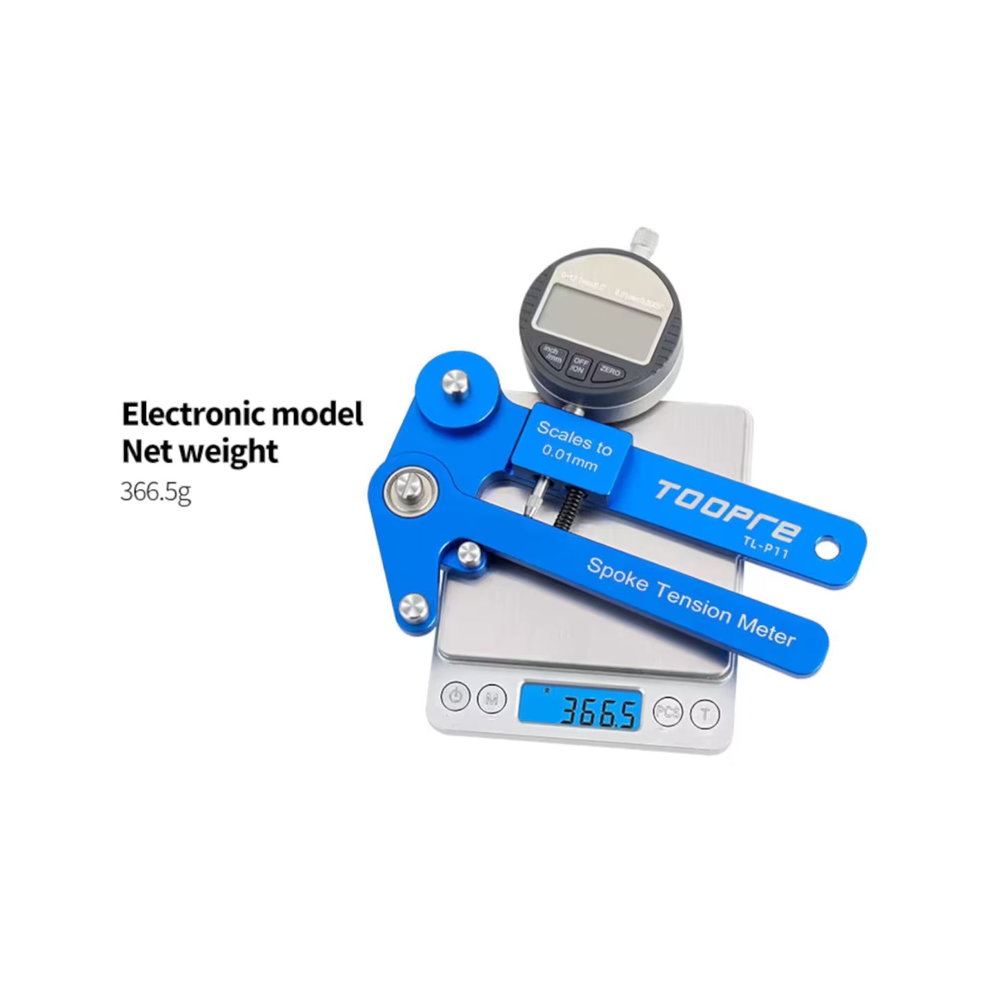 Medidor de Tensión Rayos Bicicleta Digital Toopre tl-p11