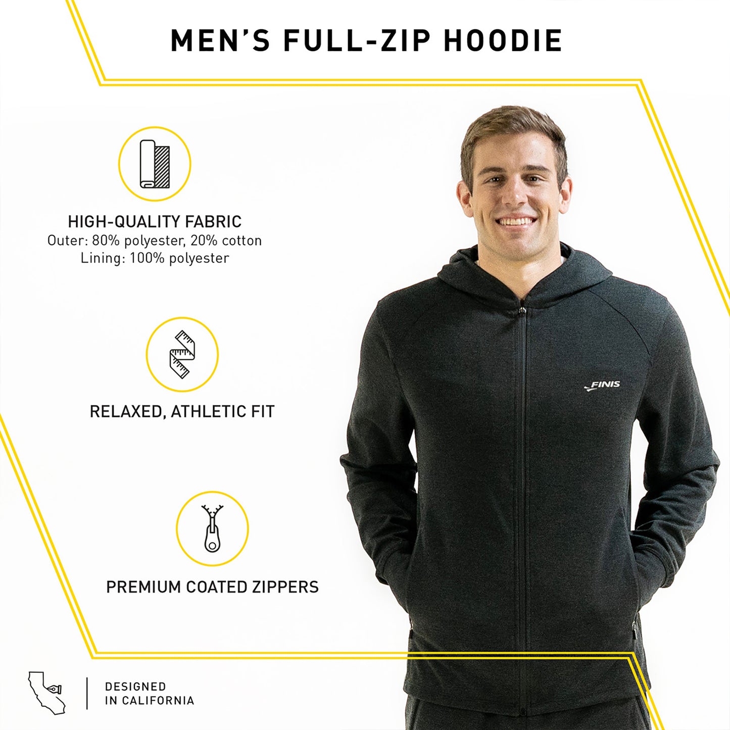 Campera Deportiva Hombre Finis Tech Jacket M