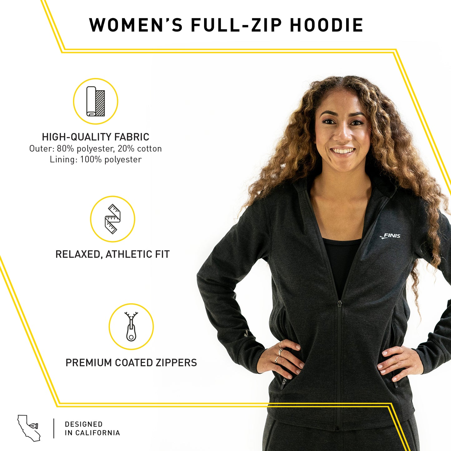 Campera Deportiva Mujer Finis Tech Jacket Xs