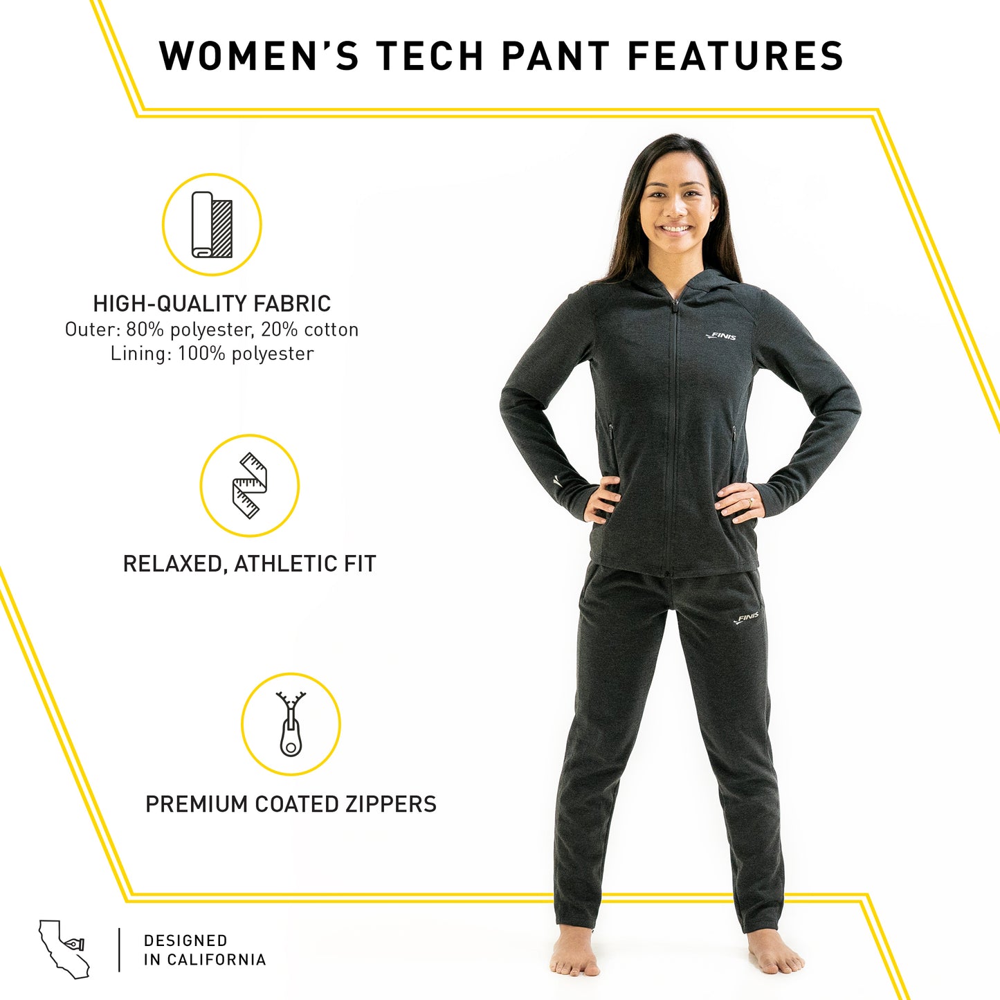 Pantalón Deportivo Mujer Finis Tech Pant L