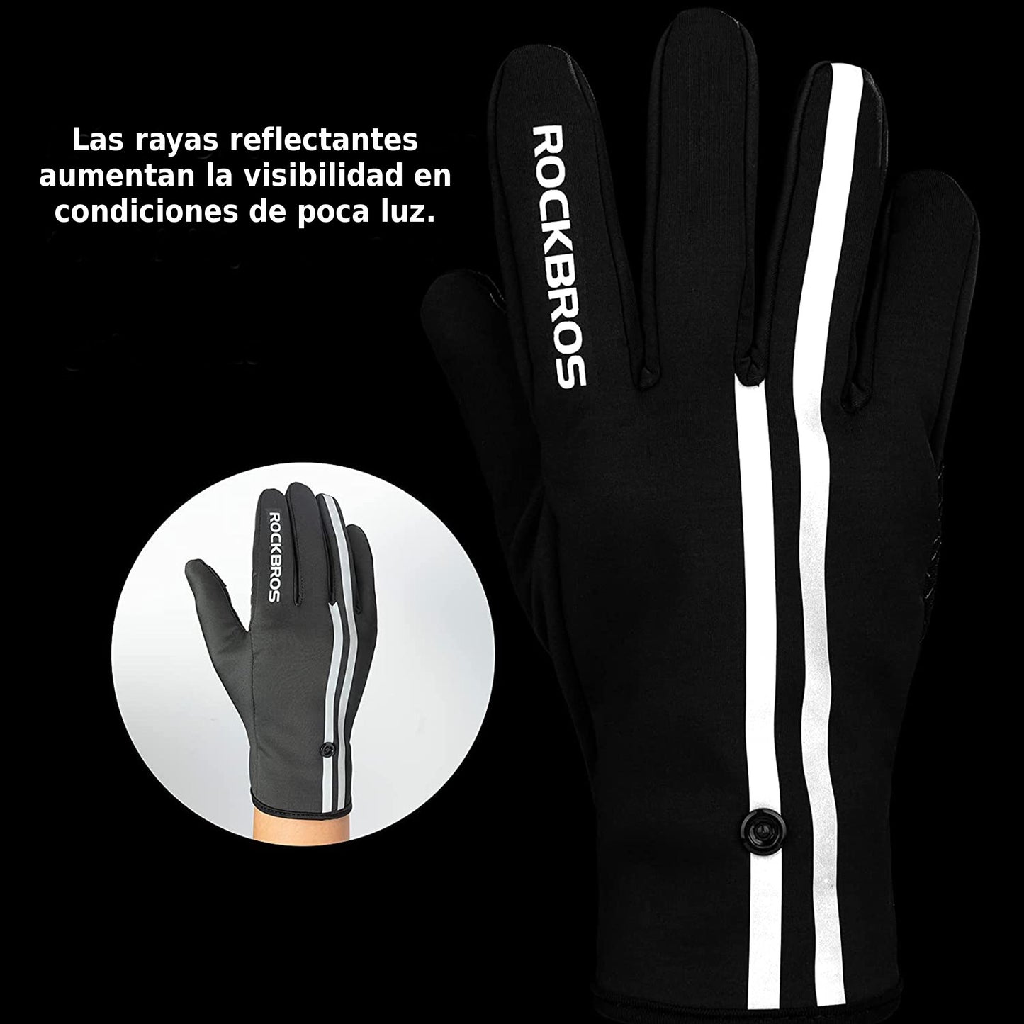 Guantes Térmicos Rockbros 16410777001 Reflectantes S