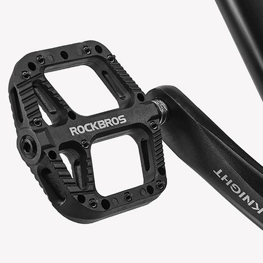 Pedales Para Bicicleta Rockbros Antideslizantes Anchos Azul