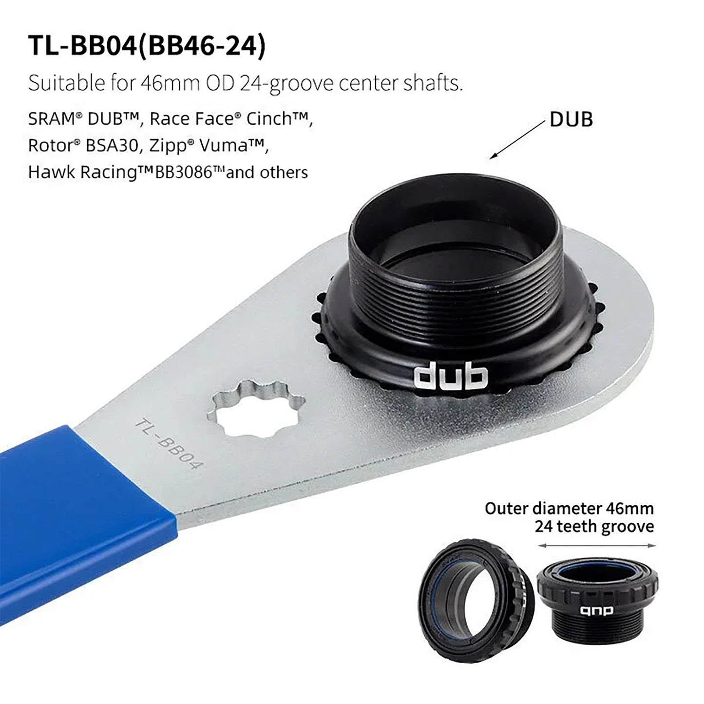 Llave De Extracción Toopre Tl-bb04 46mm 24 Dientes