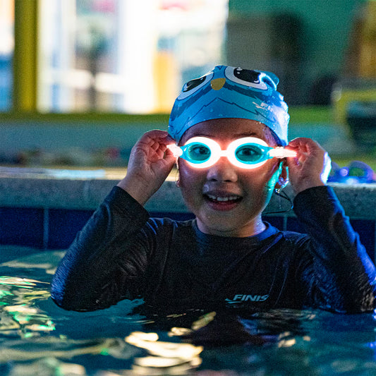 Lentes De Natación Finis Flowglow Niño 4-12 Años