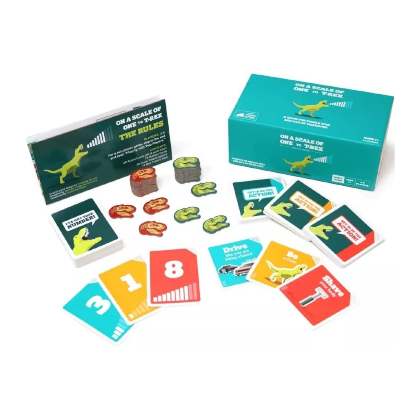 Juego De Mesa Exploding Kittens En una Escala del 1 a T-Rex +7