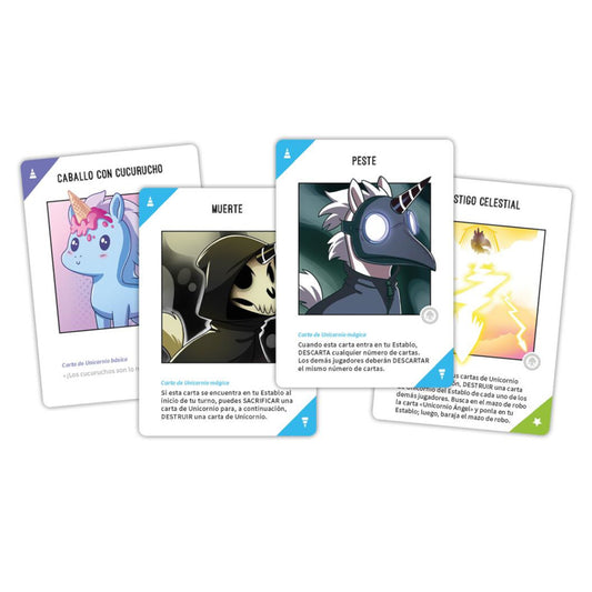 Expansión Juego de Mesa Unstable Unicorns Apocalipsis Irisado +8