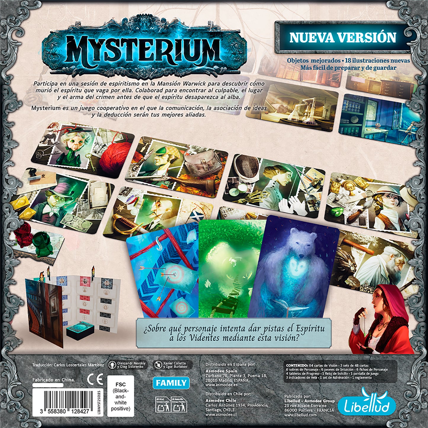 Juego De Mesa Asmodee Mysterium Refresh +10