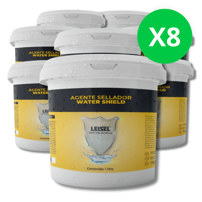 Agente Sellador Impermeable Water Shield Leisel (8 Litros)