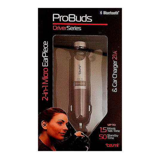 Cargador + Auriculares Bt Para Auto Tzumi Android iPhone