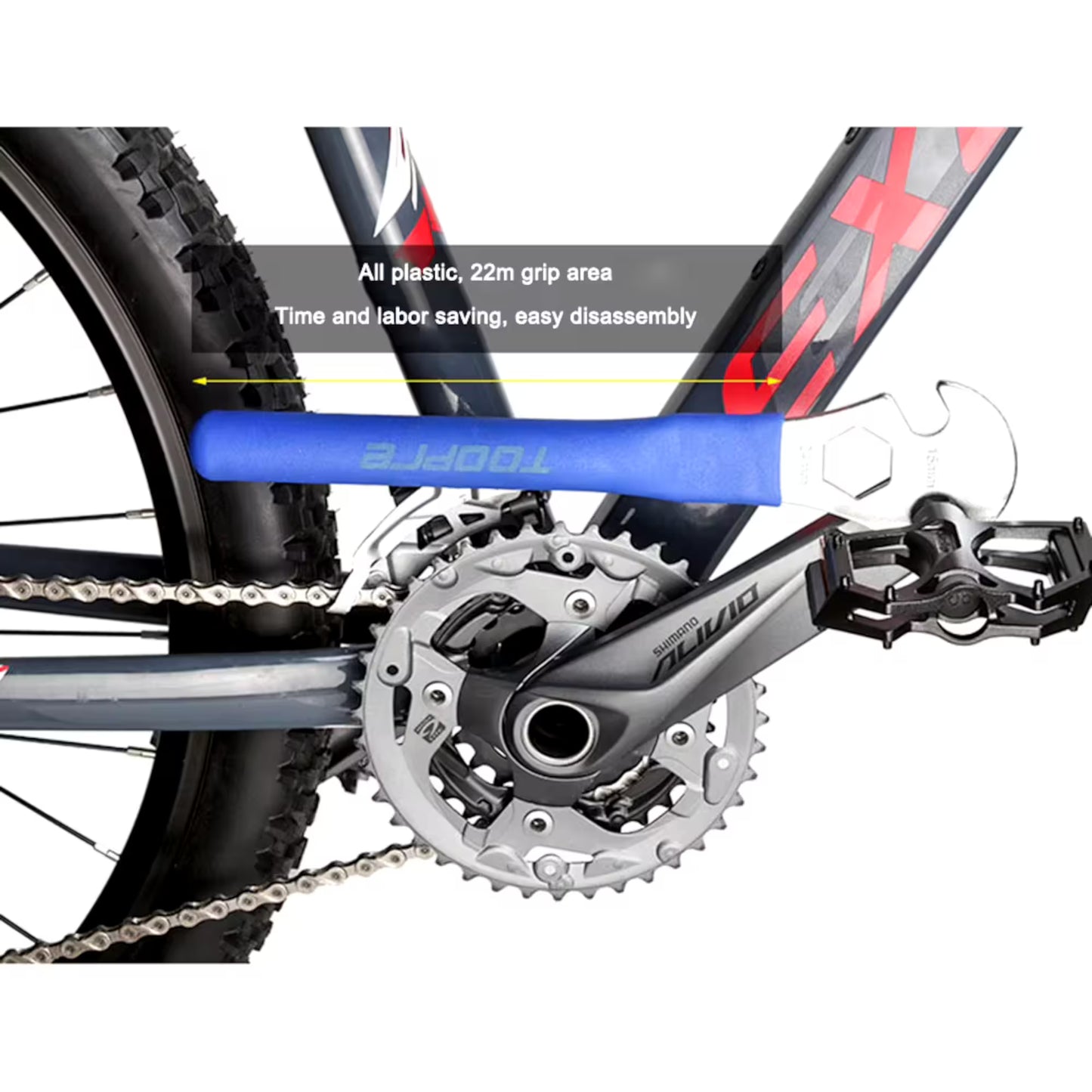 Llave De Extracción de Pedales Para Bicicleta Toopre 15mm 24mm