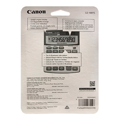 Calculadora de Escritorio Canon Ángulo de Inclinación Carga Solar y Batería