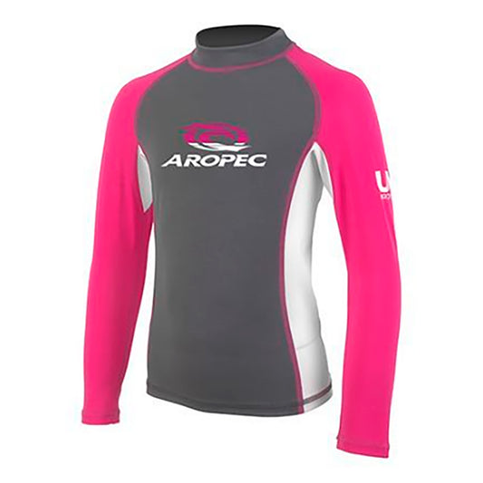 Remera Lycra Natación Aropec Niño 6 Rosa