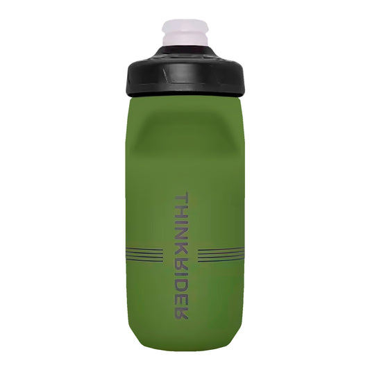 Botella Para Ciclismo Thinkrider 620ml Antideslizante Tapa Con Bloqueo Verde