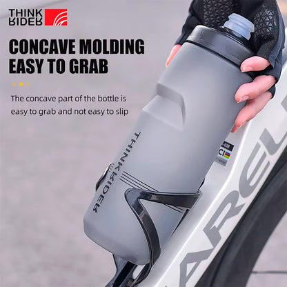 Botella Para Ciclismo Thinkrider 620ml Antideslizante Tapa Con Bloqueo Verde