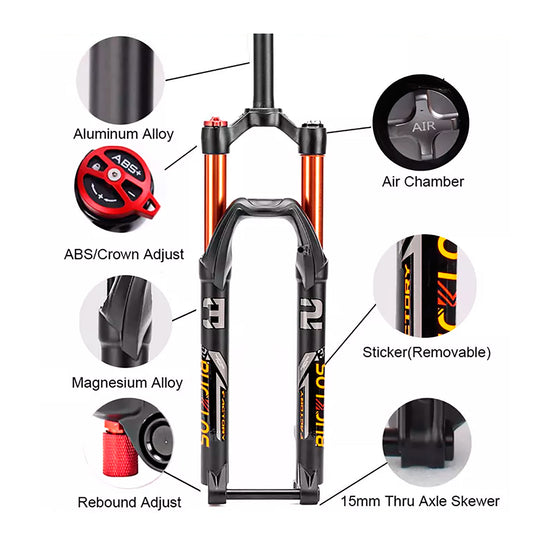 Horquilla Bucklos 29'' Trabuco Recto Bloqueo Manual