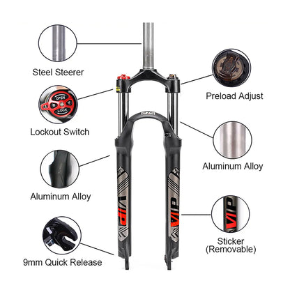 Horquilla Delantera Para Bicicleta MTB 29'' Bucklos
